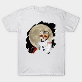 Astronautical Domestic Cat T-Shirt